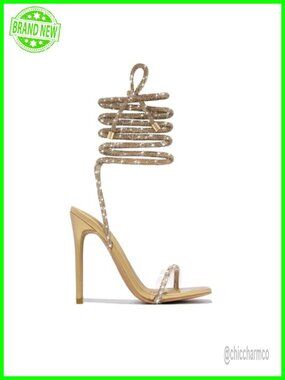 High Heel Gladiator Strappy Sandals Square Toe Lace Up Dressy Pumps Stilettos